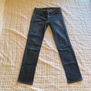 Jcrew toothpick skinny jeans dark wash